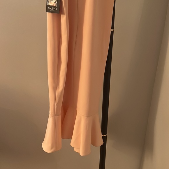 NWT Marina pink dress with sequin collar size: 4 - Picture 6 of 8